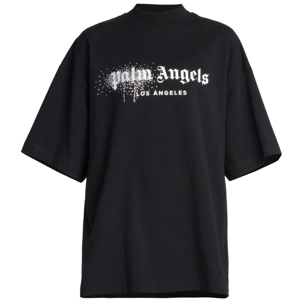 BNWT palm angels rhinestone embellished tshirt